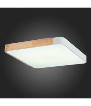 SLE201252-01 Светильник потолочный Белый, Светлое дерево/Белый LED 1*42W 3000K/4000K/6000K FESTA-foto3