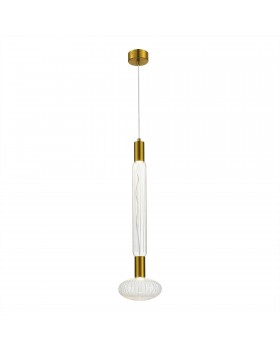 SL6117.213.02 Светильник подвесной ST-Luce Латунь/Золотой, Прозрачный LED 2*3W 3000K TACCHE