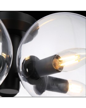 SL424.402.05 Люстра потолочная Черный/Прозрачный E14 5*40W ROSELLO-foto6