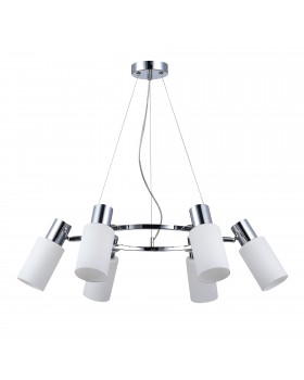 SLE1139-103-06 Люстра подвесная Хром/Белый E14 6*60W GESSI-foto2