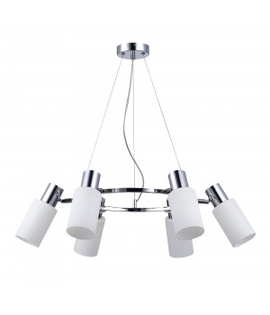 SLE1139-103-06 Люстра подвесная Хром/Белый E14 6*60W GESSI-foto2