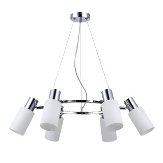SLE1139-103-06 Люстра подвесная Хром/Белый E14 6*60W GESSI-foto2