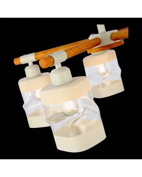 SLE114502-05 Люстра потолочная Белый, Светлое дерево/Белый, Прозрачный E27 5*60W ABIRITTO-foto6