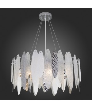 SL1224.103.08 Люстра подвесная ST-Luce Хром/Прозрачный, Белый E14 8*60W LASTRA-foto5