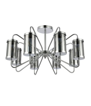 SLE102302-08 Люстра потолочная Хром/Дымчатый E14 8*40W VALIERI-foto2