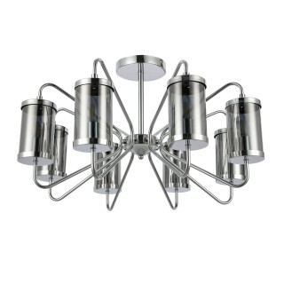 SLE102302-08 Люстра потолочная Хром/Дымчатый E14 8*40W VALIERI-foto2