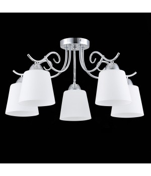 SLE103902-05 Люстра потолочная Хром/Белый E27 5*60W LIADA-foto4