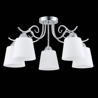 SLE103902-05 Люстра потолочная Хром/Белый E27 5*60W LIADA-foto4