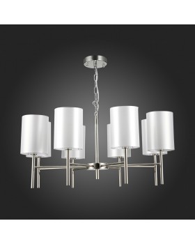 SLE107303-08 Светильник подвесной Никель/Белый E14 8*40W NOIA-foto8