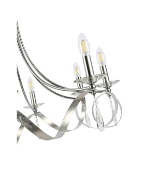 SLE120203-08 Светильник подвесной Хром E14 8*40W FILATTA-foto3