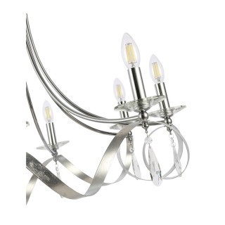 SLE120203-08 Светильник подвесной Хром E14 8*40W FILATTA-foto3