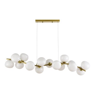 SL1519.303.16 Светильник подвесной ST-Luce Латунь/Белый G9 16*5W 4000K SWEVEN-foto2