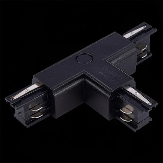 ST030.409.16L1 Т-образный токоподвод левый 1 для трехфазного шинопровода ST-Luce Черный Трехфазная трековая система-foto2