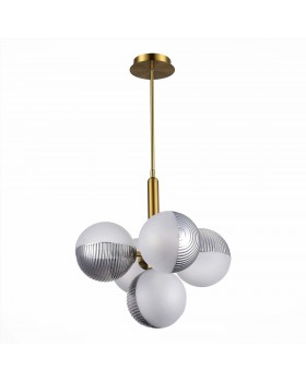 SLE1096-203-05 Светильник подвесной Матовое золото/Белый, Дымчатый G9 5*5W AVEIRO-foto2