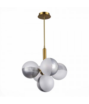 SLE1096-203-05 Светильник подвесной Матовое золото/Белый, Дымчатый G9 5*5W AVEIRO-foto2