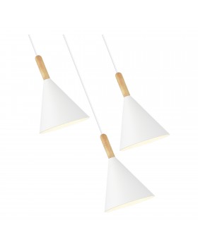 SLE1255-513-03 Светильник подвесной Белый/Белый E27 3*40W ARKET-foto3