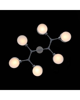 SLE183702-06 Люстра потолочная Серый/Серый E14 6*60W GIMENTO-foto6