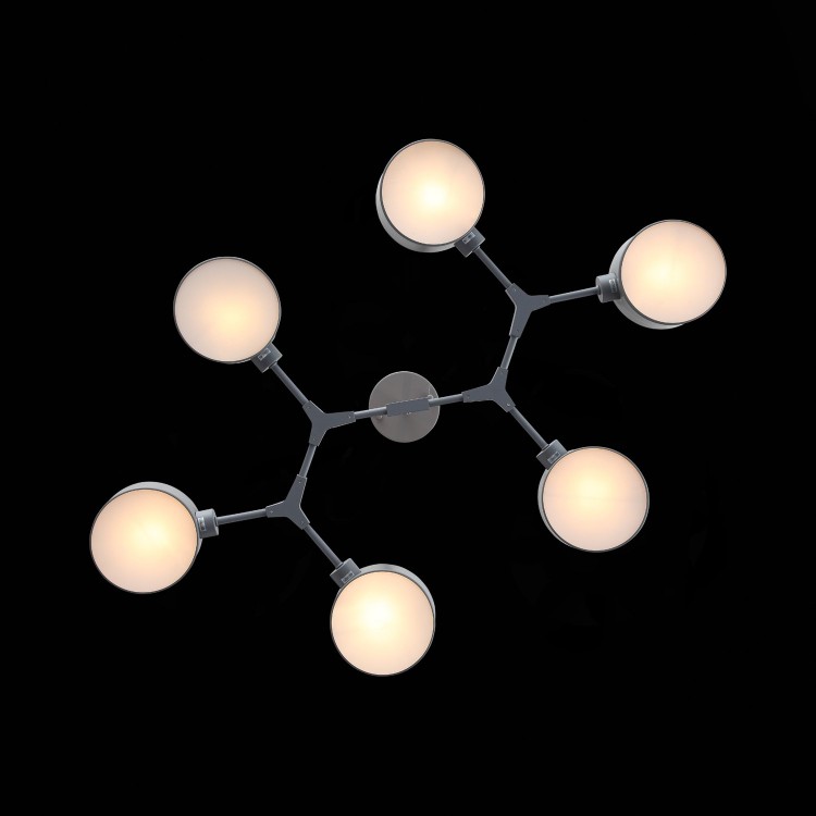 SLE183702-06 Люстра потолочная Серый/Серый E14 6*60W GIMENTO