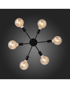 SL419.402.06 Люстра потолочная Черный E27 6*60W ANO-foto21