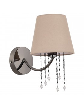 SLE1118-801-01 Светильник настенный Черный хром/Бежевый E14 1*40W ALLURIA-foto2