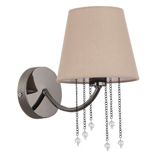 SLE1118-801-01 Светильник настенный Черный хром/Бежевый E14 1*40W ALLURIA-foto2