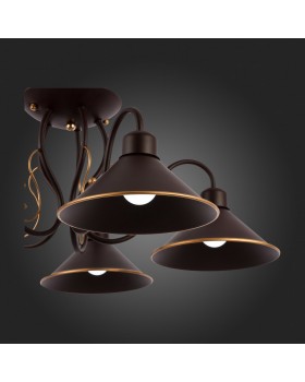 SLE120402-05 Люстра потолочная Темно-коричневый/Черный E27 5*60W CIOLLA-foto3