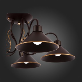 SLE120402-05 Люстра потолочная Темно-коричневый/Черный E27 5*60W CIOLLA-foto3