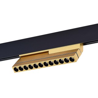 ST805.236.12 Магнитный трековый светильник Золотистый LED 1*12W 3000K 450Lm Ra>90 36° IP20 L220xW22xH117 48VV SKYLINE 48-foto2