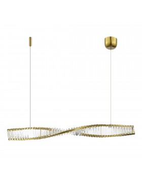 SL6205.323.01 Светильник подвесной ST-Luce Латунь/Прозрачный LED 1*25W 3000K ELICA-foto2