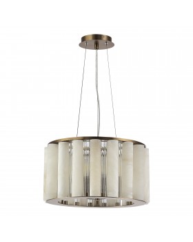 SL1516.303.06 Светильник подвесной ST-Luce Бронза, Прозрачный/Бежевый Алебастр E14 6*40W DELIGHT-foto2