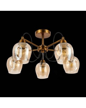 SLE110002-05 Люстра потолочная Бронза/Янтарный E27 5*60W ACRO-foto5