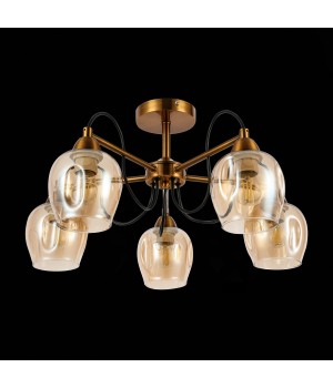 SLE110002-05 Люстра потолочная Бронза/Янтарный E27 5*60W ACRO-foto5