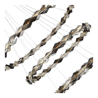 SL6009.103.03 Люстра подвесная ST-Luce Золотистый/Прозрачно-Дымчатый LED 1*75W 3000K DIAMANTA-foto3