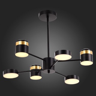 SLE6007-402-06 Светильник потолочный Черный, Золотистый/Черный, Золотистый LED 6*7W 3000K TEZZE-foto5