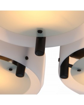 SL483.402.09 Люстра потолочная Черный/Белый E27 9*60W FORESTA-foto3