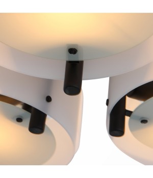 SL483.402.09 Люстра потолочная Черный/Белый E27 9*60W FORESTA-foto3