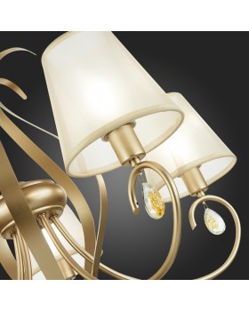 SLE111403-05 Люстра подвесная Шампань/Шампань E14 5*40W FOGGIA-foto9