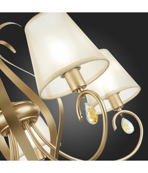 SLE111403-05 Люстра подвесная Шампань/Шампань E14 5*40W FOGGIA-foto9