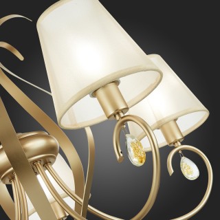 SLE111403-05 Люстра подвесная Шампань/Шампань E14 5*40W FOGGIA-foto9