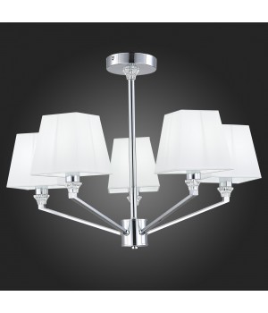 SLE107602-05 Люстра потолочная Хром/Белый E14 5*40W GRINDA-foto7