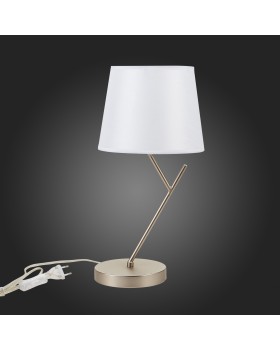 SLE300104-01 Прикроватная лампа Никель/Белый E14 1*40W DENICE-foto6