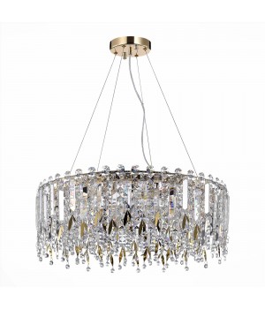 SL1655.203.08 Люстра подвесная ST-Luce Золотистый/Прозрачный E14 8*40W DESIO-foto2