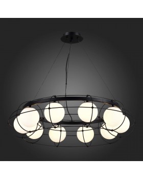 SL1189.403.10 Люстра подвесная ST-Luce Черный/Опал G9 10*5W BEATA-foto5