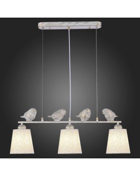 SLE1155-503-03 Светильник подвесной Белый/Серый E27 3*40W LAVINIA-foto6