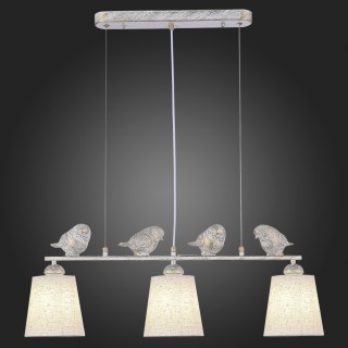 SLE1155-503-03 Светильник подвесной Белый/Серый E27 3*40W LAVINIA-foto6