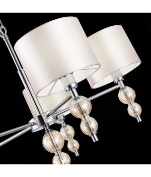 SLE105703-05 Люстра подвесная Хром/Светло-бежевый E14 5*40W RAMER-foto6