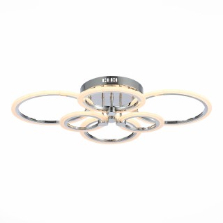 SLE500512-06 Светильник потолочный Хром/Белый LED 1*132W 3000-6000K CERINA-foto2