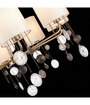 SLE107933-08 Люстра подвесная Бронза/Бежевый E14 8*40W SEVILLA-foto6