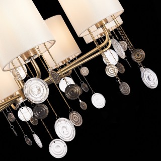 SLE107933-08 Люстра подвесная Бронза/Бежевый E14 8*40W SEVILLA-foto6