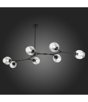 SLE154843-07 Светильник подвесной Черный/Дымчатый E27 7*40W RAMETTO-foto5